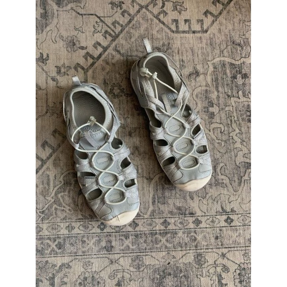 Keen Girls Moxie Sandal Waterproof Outdoor Hiking Play Shoes Water Silver size 6